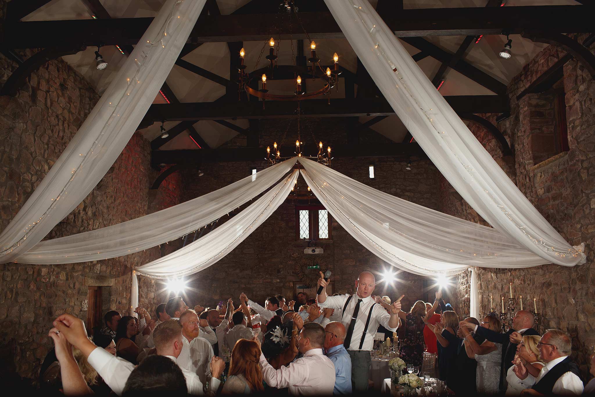 Wedding entertainer at Browsholme Hall